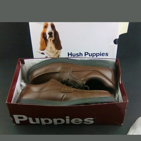 Hush Puppies Men's Gus Oxfords Tan Leather Size 13 - Picture 8 of 8